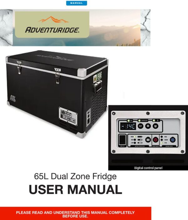 Adventuridge 65L User Manual
